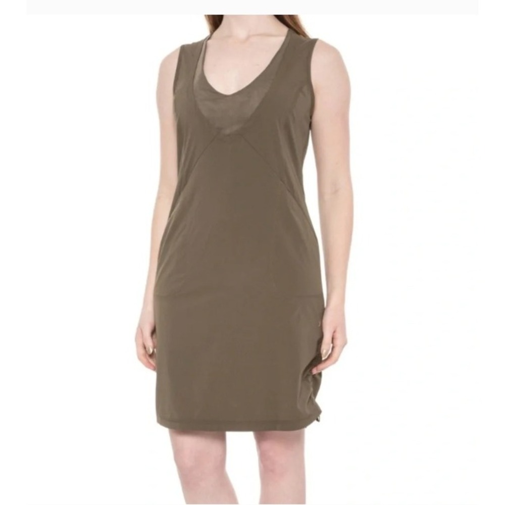 Indyeva Womens XS Liike Hiking Travel Dress Green Sleeveless Outdoors Athleisure